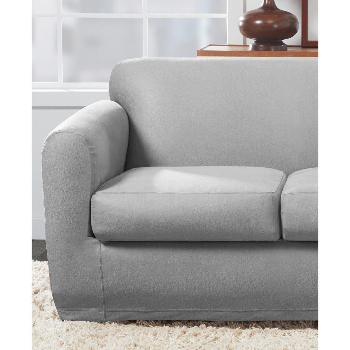 SureFit Ultimate Stretch Leather 4 Piece Sofa Slipcover