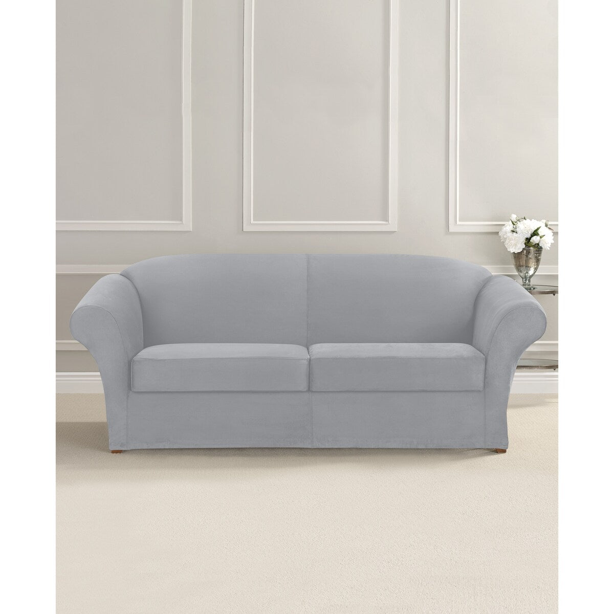 SureFit Ultimate Stretch Suede 3 Piece Sofa Slipcover