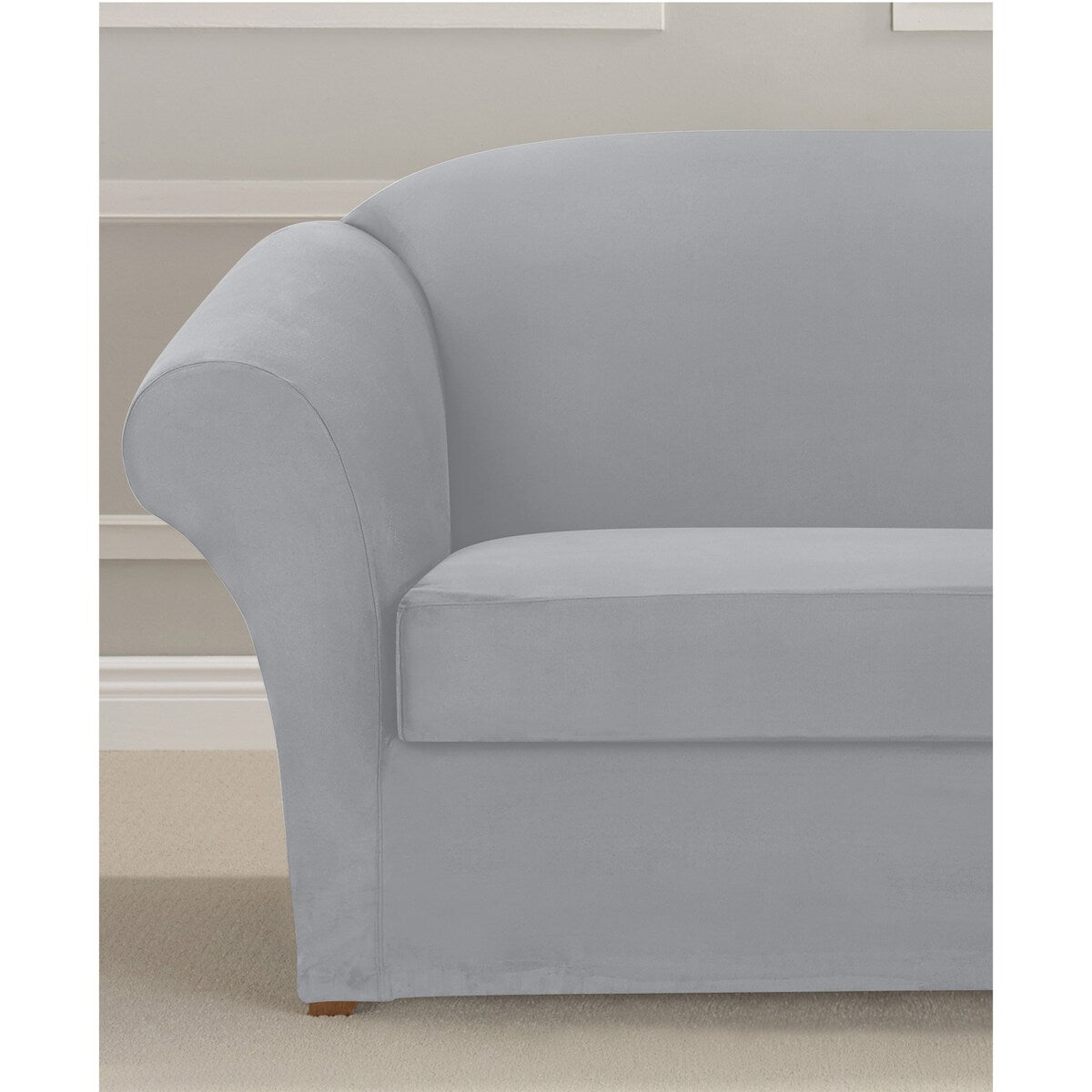 SureFit Ultimate Stretch Suede 3 Piece Sofa Slipcover
