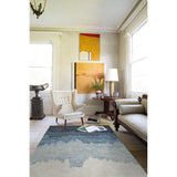 NuStory Surf Hand Tufted Abstract Area Rug in Blue