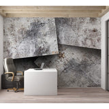 Surface Texture Wallpaper Wall Mural - Concrete Cards