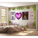 Surface Texture Wallpaper Wall Mural - Home Fantasy on White Wood