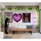 Surface Texture Wallpaper Wall Mural - Home Fantasy on White Wood