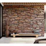 Surface Texture Wallpaper Wall Mural - Natural Stone Wall