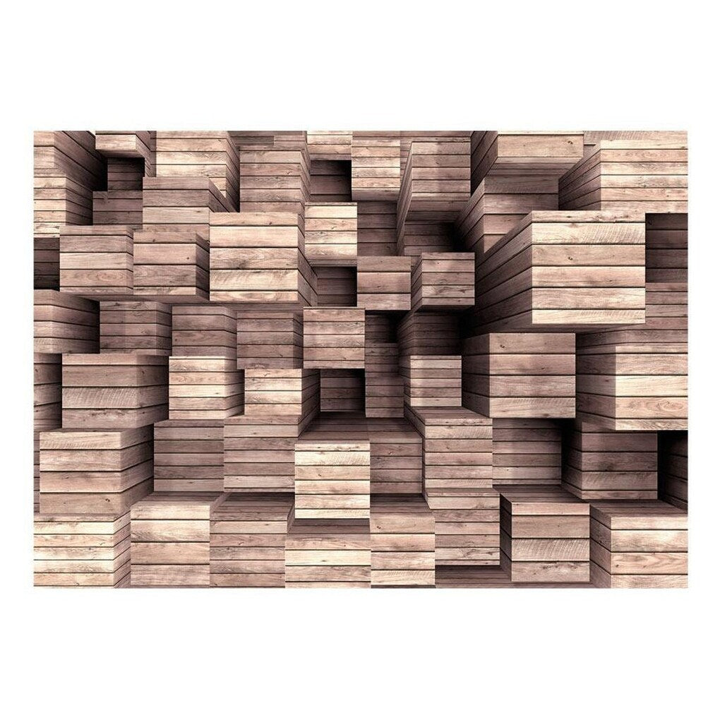 Surface Texture Wallpaper Wall Mural - Wooden Finesse