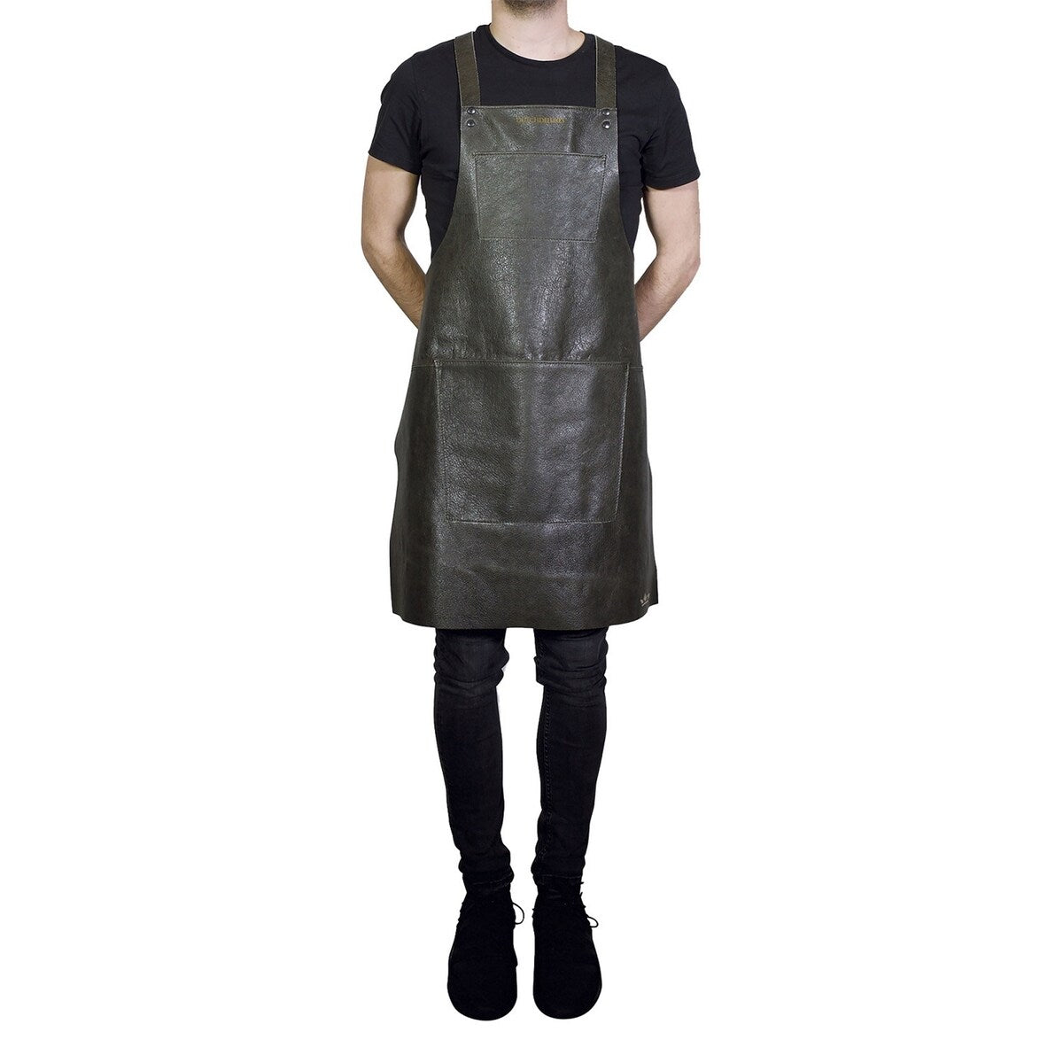 Suspender Style Apron - Vintage Grey