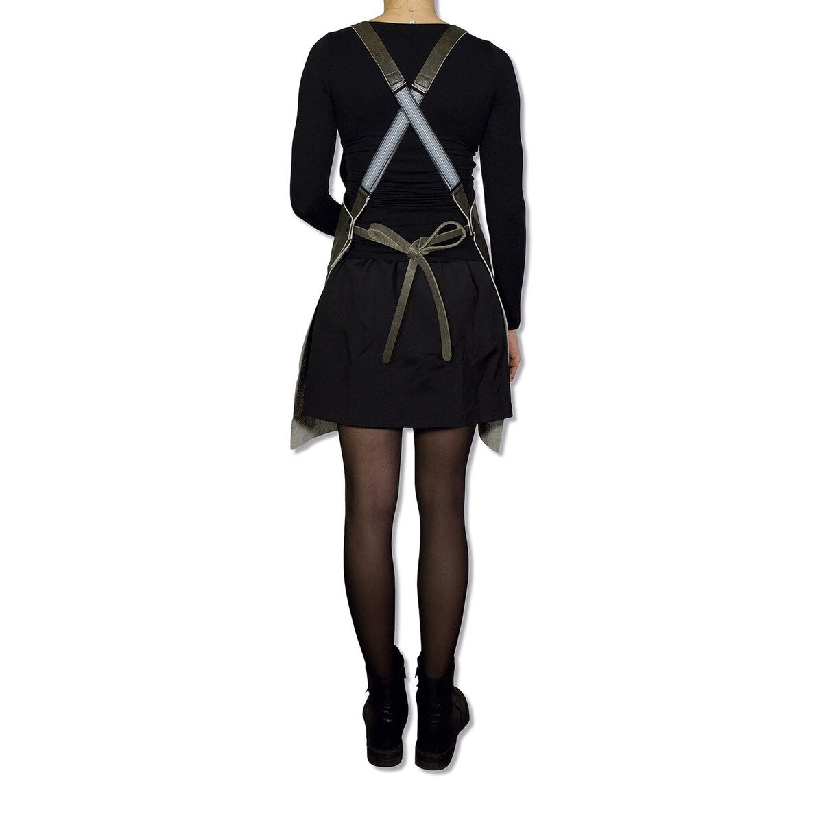 Suspender Style Apron - Vintage Grey