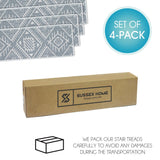 SussexHome Monument Design 9" X 28" Stair Treads - 70% Cotton Anti-Slip Carpet Strips for Stairs-with Double Adhesive Tape
