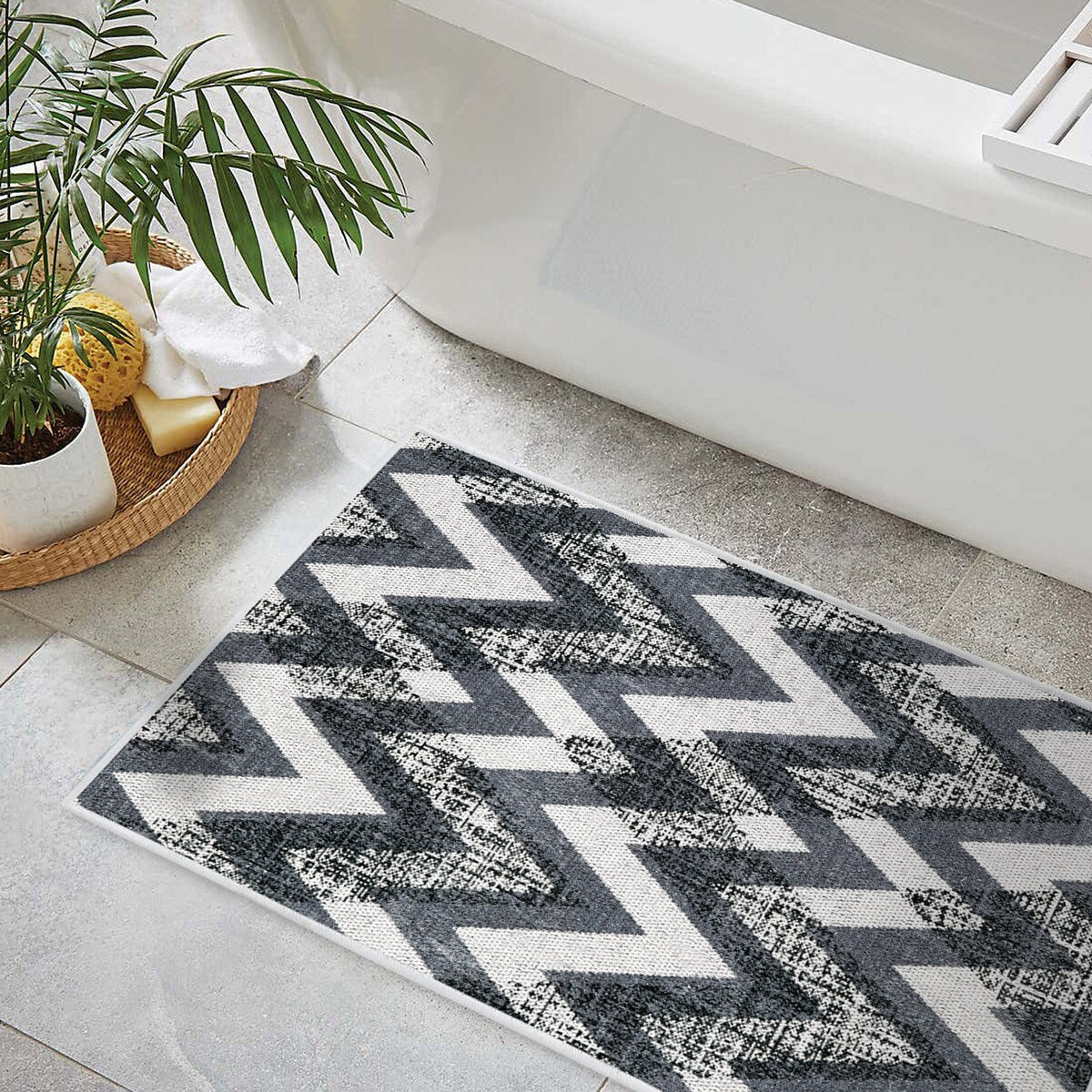 SussexHome Non-Skid Ultra-Thin Area Rugs for Laundry Room, Entryway, Bathroom and Kitchen - Washable Multipurpose Floor Mat