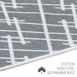 SussexHome Non-Skid Ultra-Thin Area Rugs for Laundry Room, Entryway, Bathroom and Kitchen - Washable Multipurpose Floor Mat