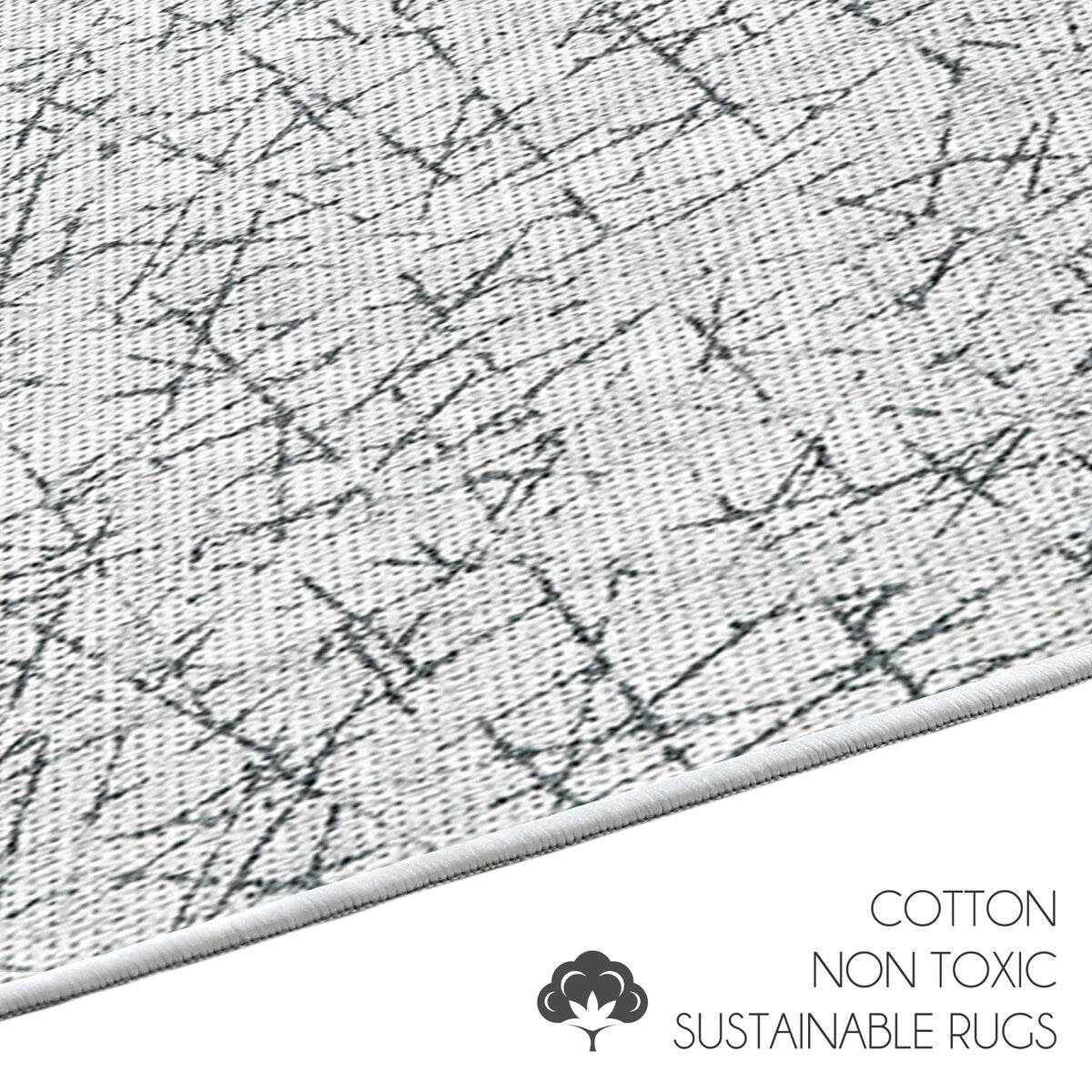 SussexHome Non-Skid Ultra-Thin Area Rugs for Laundry Room, Entryway, Bathroom and Kitchen - Washable Multipurpose Floor Mat