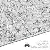 SussexHome Non-Skid Ultra-Thin Area Rugs for Laundry Room, Entryway, Bathroom and Kitchen - Washable Multipurpose Floor Mat