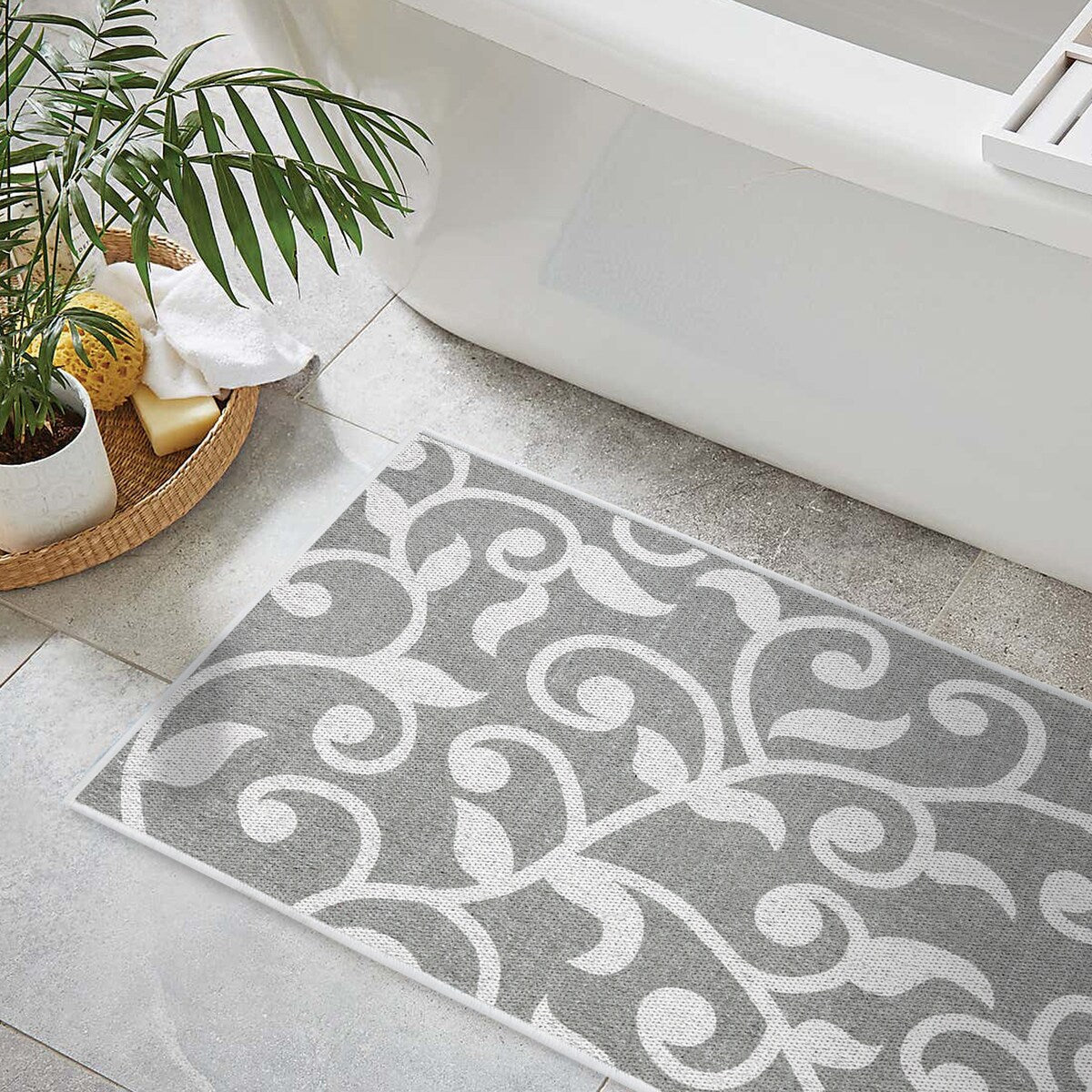 SussexHome Non-Skid Ultra-Thin Area Rugs for Laundry Room, Entryway, Bathroom and Kitchen - Washable Multipurpose Floor Mat