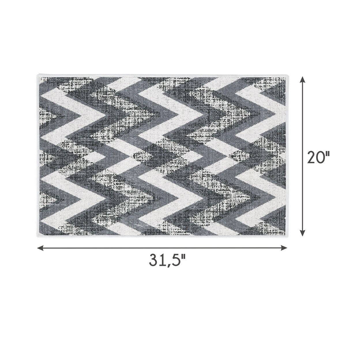 SussexHome Non-Skid Ultra-Thin Area Rugs for Laundry Room, Entryway, Bathroom and Kitchen - Washable Multipurpose Floor Mat