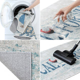 SussexHome Non-Skid Ultra-Thin Area Rugs for Laundry Room, Entryway, Bathroom and Kitchen - Washable Multipurpose Floor Mat