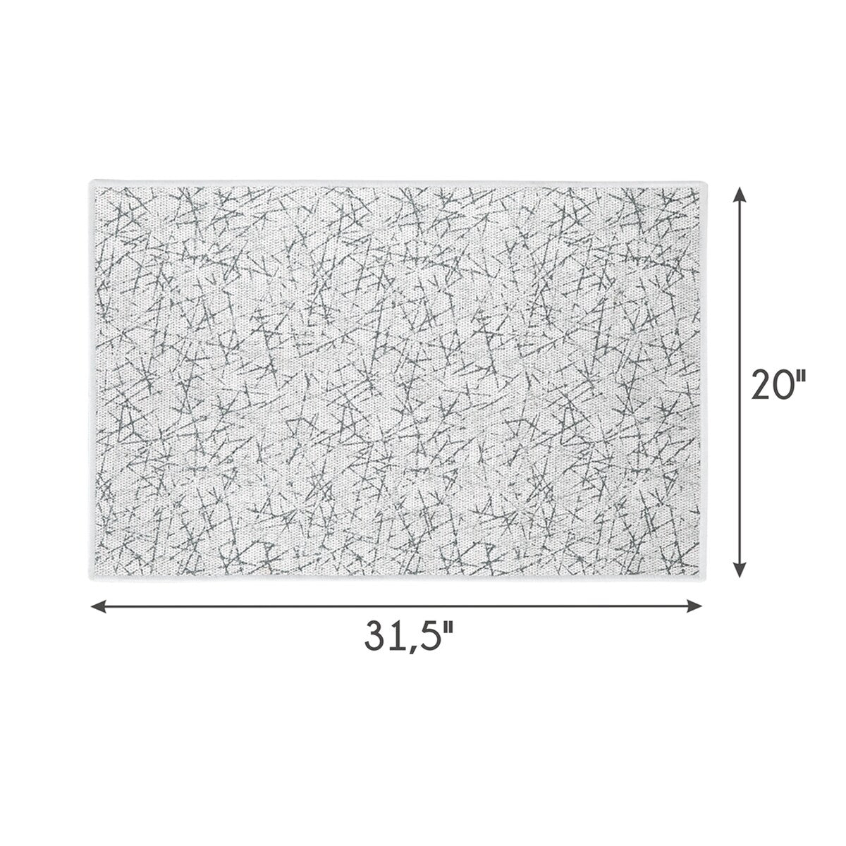 SussexHome Non-Skid Ultra-Thin Area Rugs for Laundry Room, Entryway, Bathroom and Kitchen - Washable Multipurpose Floor Mat