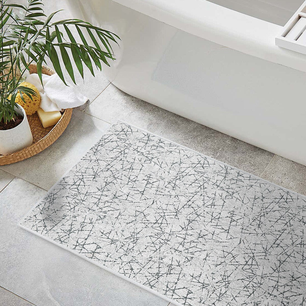 SussexHome Non-Skid Ultra-Thin Area Rugs for Laundry Room, Entryway, Bathroom and Kitchen - Washable Multipurpose Floor Mat