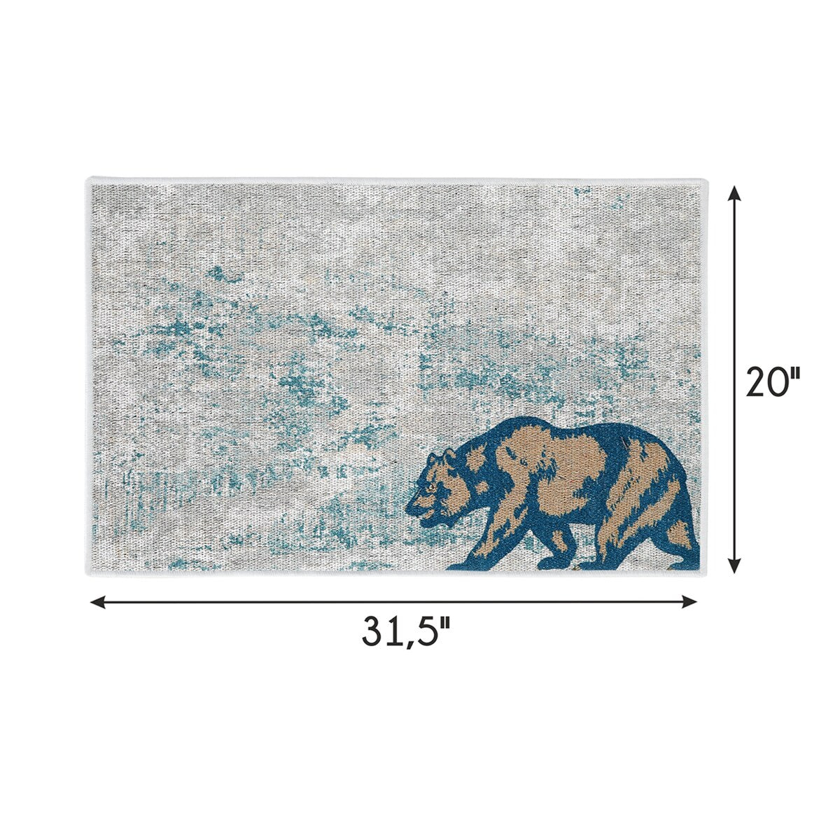 SussexHome Non-Skid Ultra-Thin Area Rugs for Laundry Room, Entryway, Bathroom and Kitchen - Washable Multipurpose Floor Mat