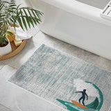 SussexHome Non-Skid Ultra-Thin Area Rugs for Laundry Room, Entryway, Bathroom and Kitchen - Washable Multipurpose Floor Mat