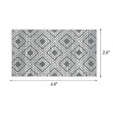 SussexHome Non-Skid Ultra-Thin Area Rugs for Laundry Room, Entryway, Bathroom and Kitchen - Washable Multipurpose Floor Mat