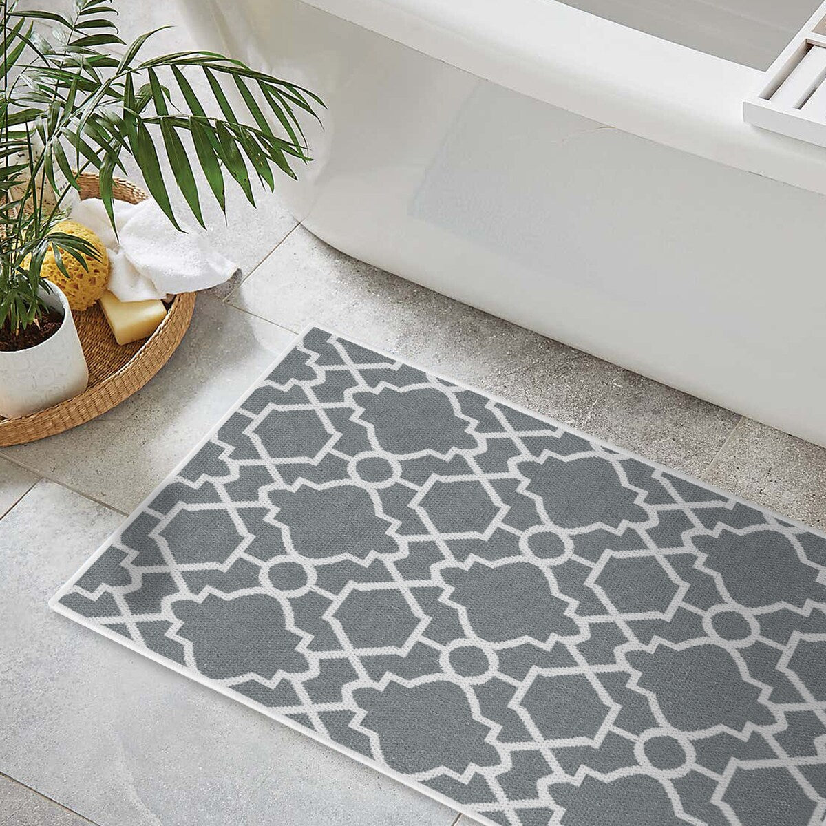 SussexHome Non-Skid Ultra-Thin Area Rugs for Laundry Room, Entryway, Bathroom and Kitchen - Washable Multipurpose Floor Mat