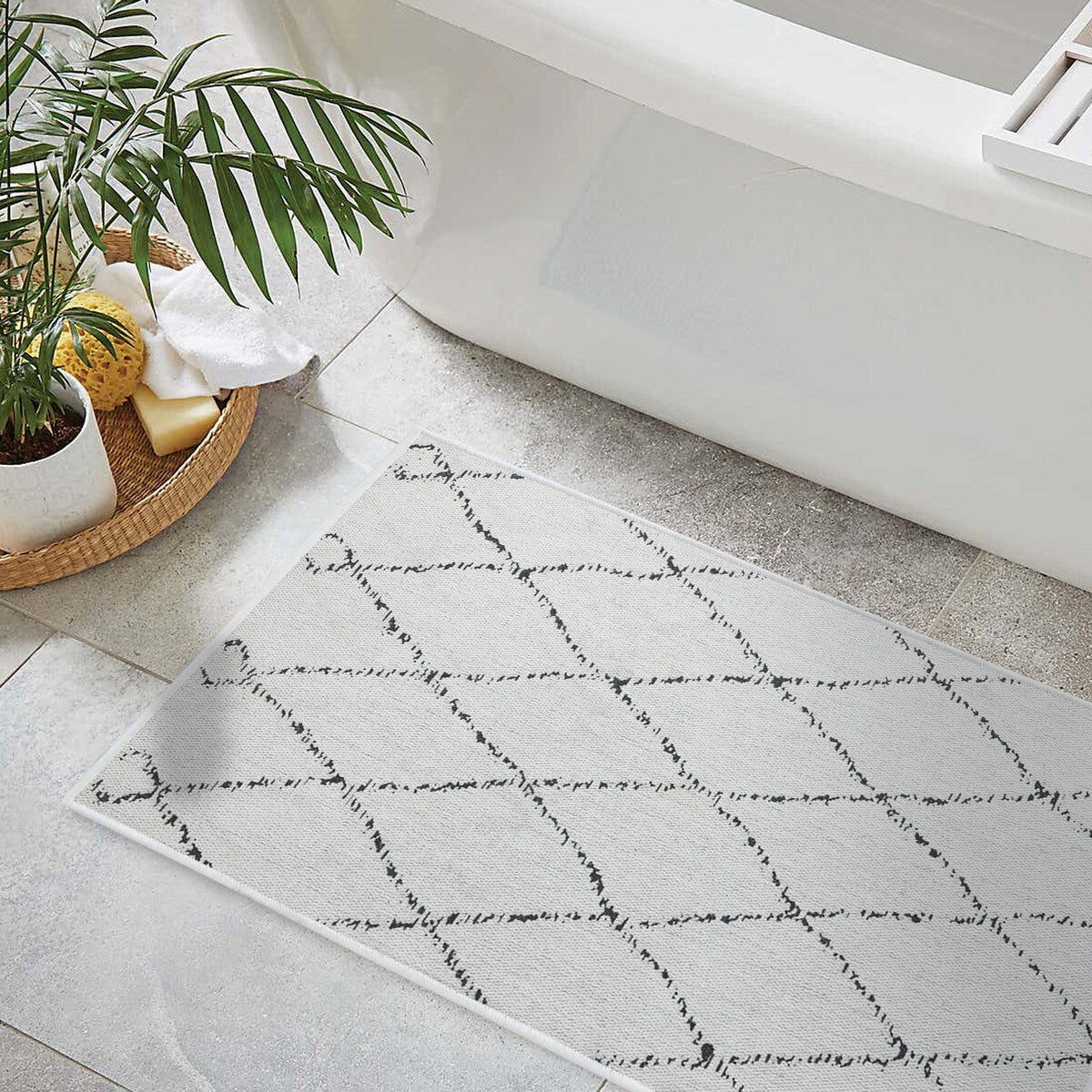 SussexHome Non-Skid Ultra-Thin Area Rugs for Laundry Room, Entryway, Bathroom and Kitchen - Washable Multipurpose Floor Mat