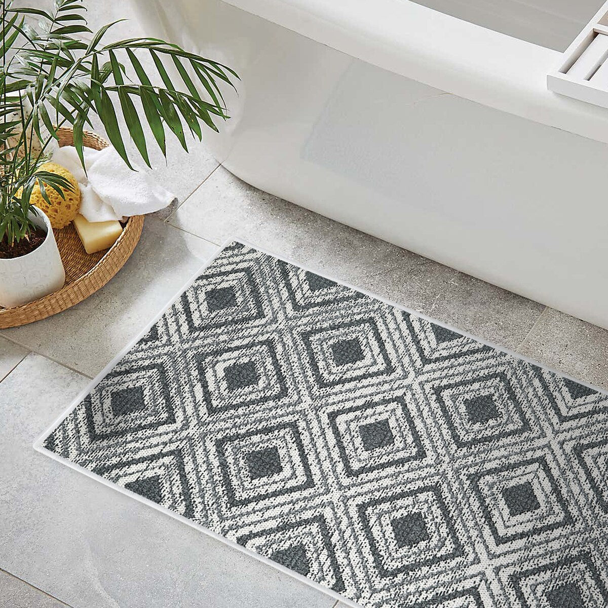 SussexHome Non-Skid Ultra-Thin Area Rugs for Laundry Room, Entryway, Bathroom and Kitchen - Washable Multipurpose Floor Mat