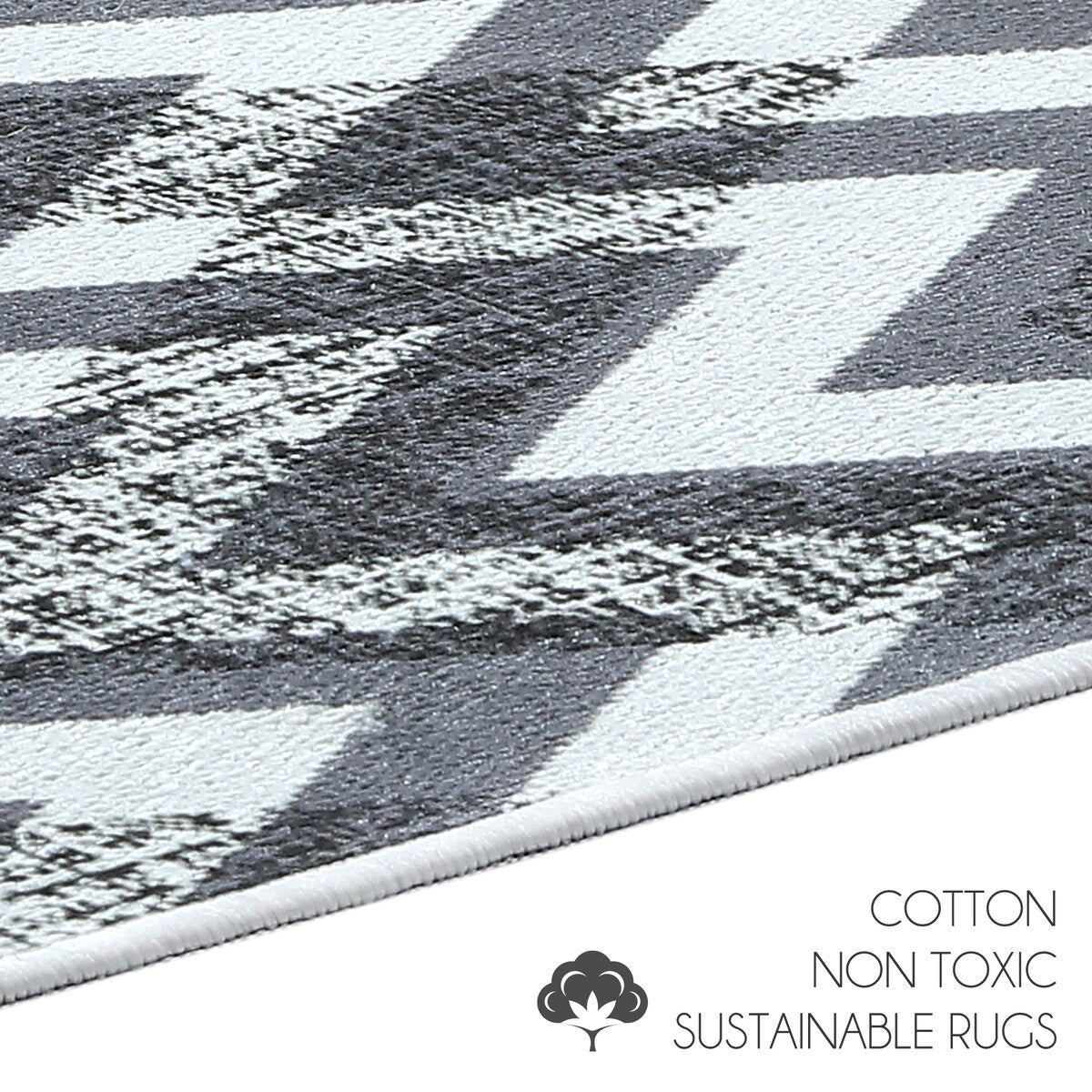 SussexHome Non-Skid Ultra-Thin Area Rugs for Laundry Room, Entryway, Bathroom and Kitchen - Washable Multipurpose Floor Mat