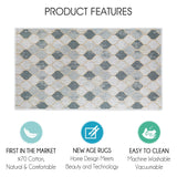 SussexHome Non-Skid Ultra-Thin Area Rugs for Laundry Room, Entryway, Bathroom and Kitchen - Washable Multipurpose Floor Mat