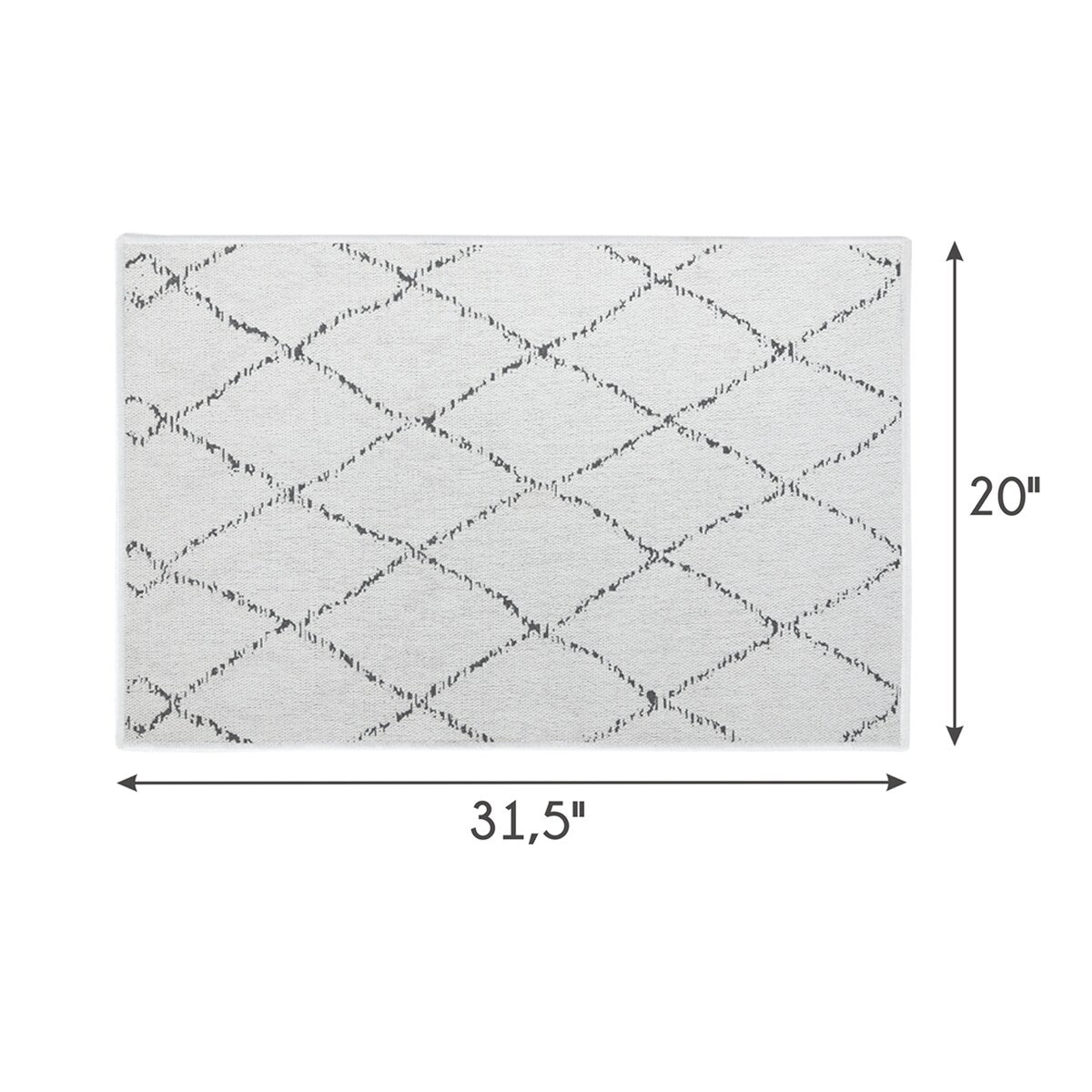 SussexHome Non-Skid Ultra-Thin Area Rugs for Laundry Room, Entryway, Bathroom and Kitchen - Washable Multipurpose Floor Mat