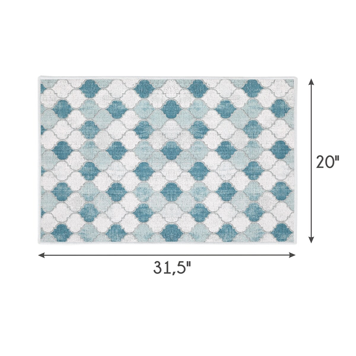 SussexHome Non-Skid Ultra-Thin Area Rugs for Laundry Room, Entryway, Bathroom and Kitchen - Washable Multipurpose Floor Mat