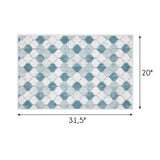 SussexHome Non-Skid Ultra-Thin Area Rugs for Laundry Room, Entryway, Bathroom and Kitchen - Washable Multipurpose Floor Mat