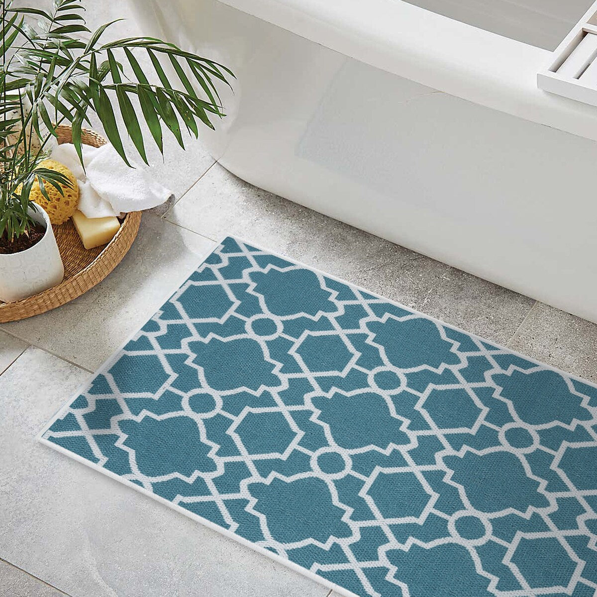 SussexHome Non-Skid Ultra-Thin Area Rugs for Laundry Room, Entryway, Bathroom and Kitchen - Washable Multipurpose Floor Mat