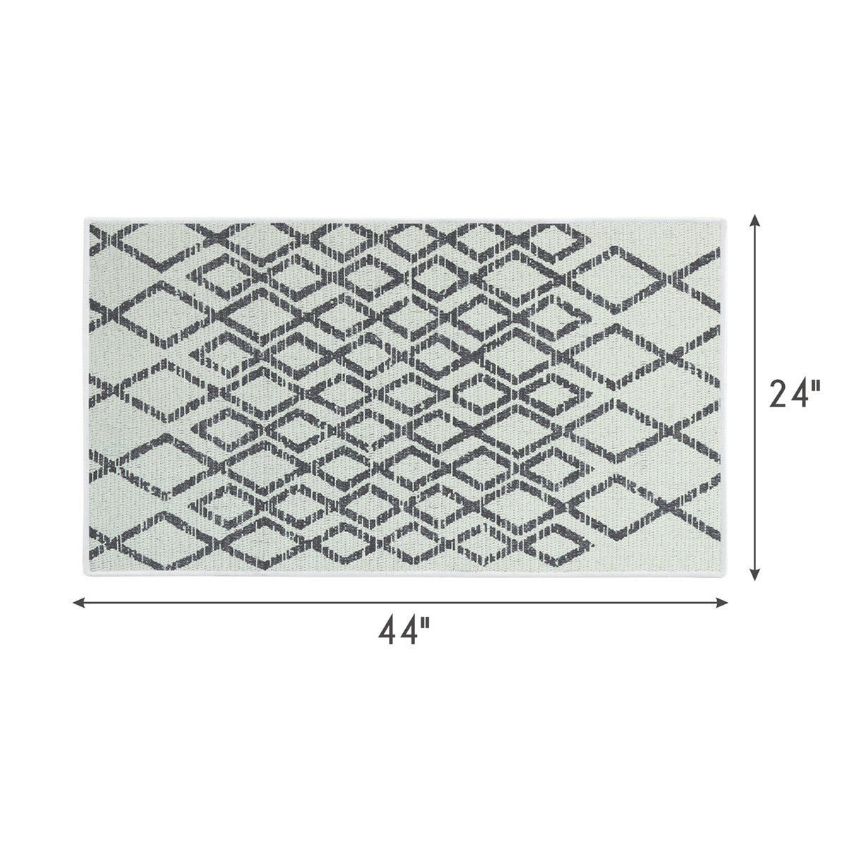 SussexHome Non-Skid Ultra-Thin Area Rugs for Laundry Room, Entryway, Bathroom and Kitchen - Washable Multipurpose Floor Mat