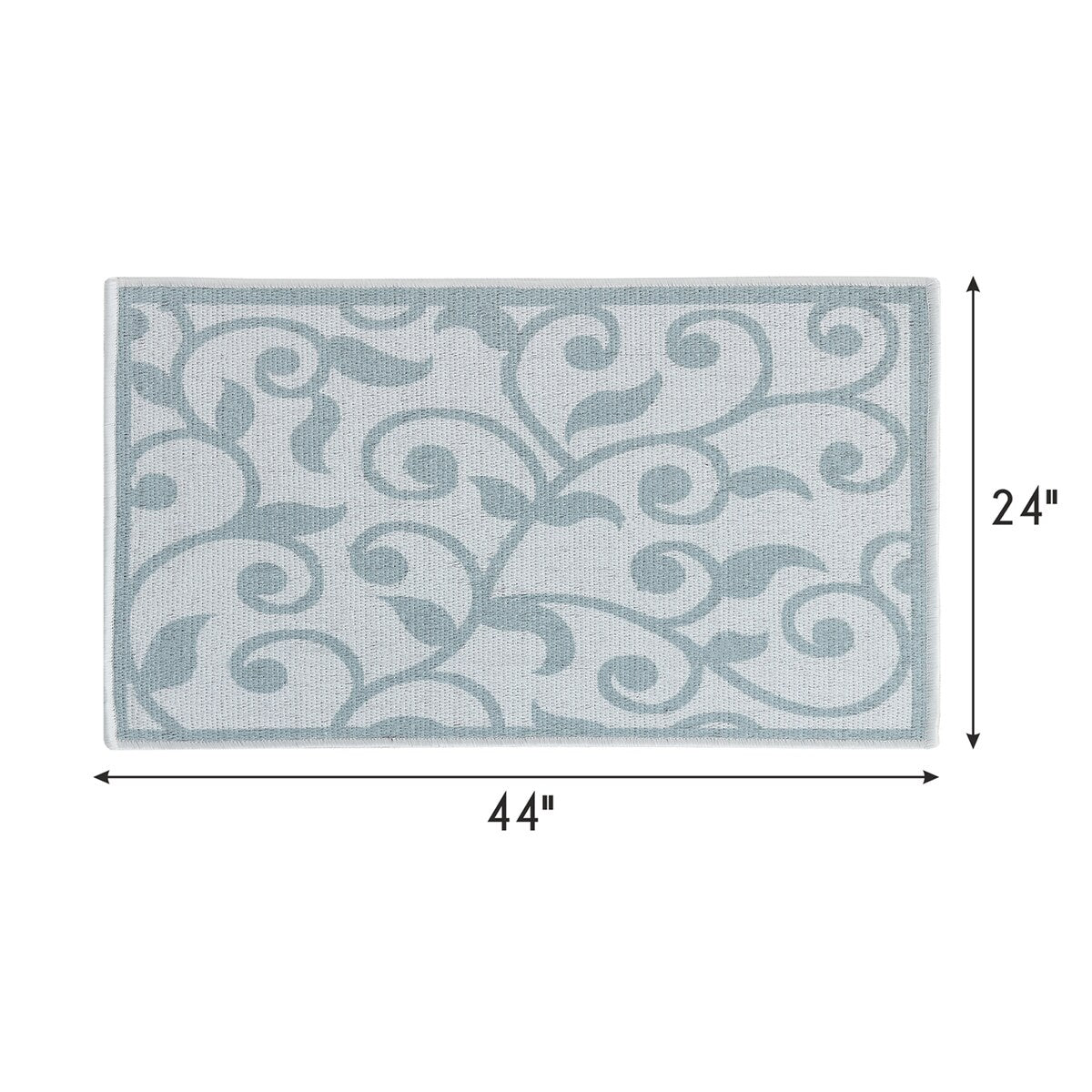 SussexHome Non-Skid Ultra-Thin Area Rugs for Laundry Room, Entryway, Bathroom and Kitchen - Washable Multipurpose Floor Mat