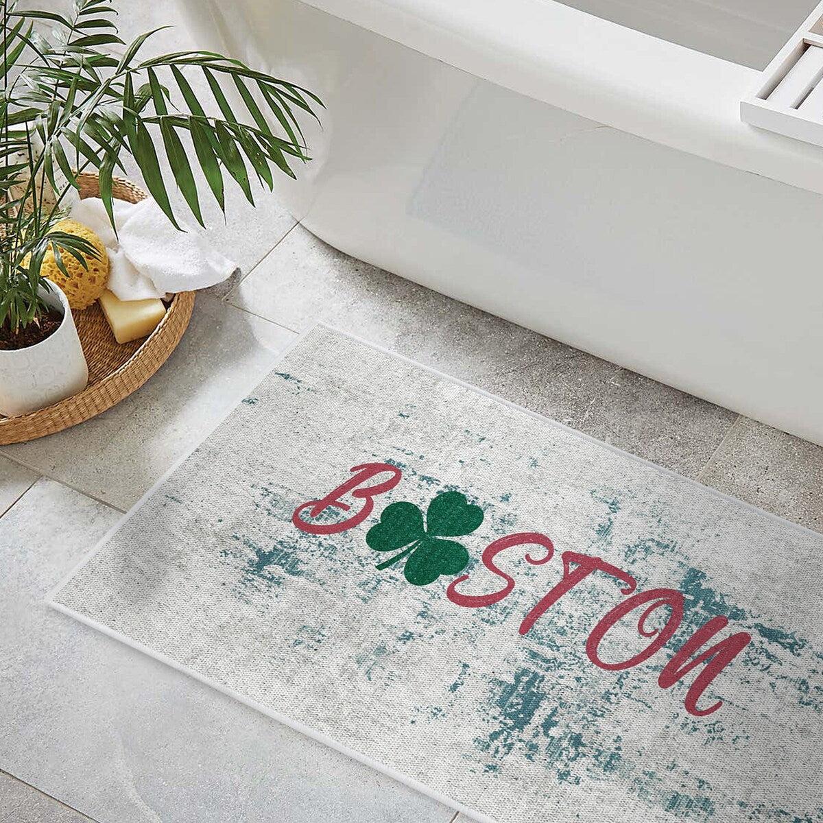 SussexHome Non-Skid Ultra-Thin Area Rugs for Laundry Room, Entryway, Bathroom and Kitchen - Washable Multipurpose Floor Mat