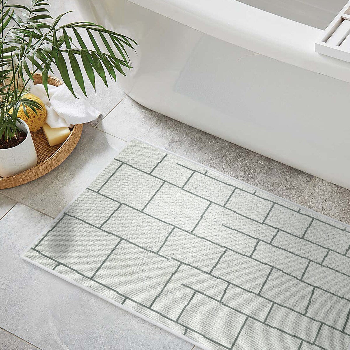 SussexHome Non-Skid Ultra-Thin Area Rugs for Laundry Room, Entryway, Bathroom and Kitchen - Washable Multipurpose Floor Mat