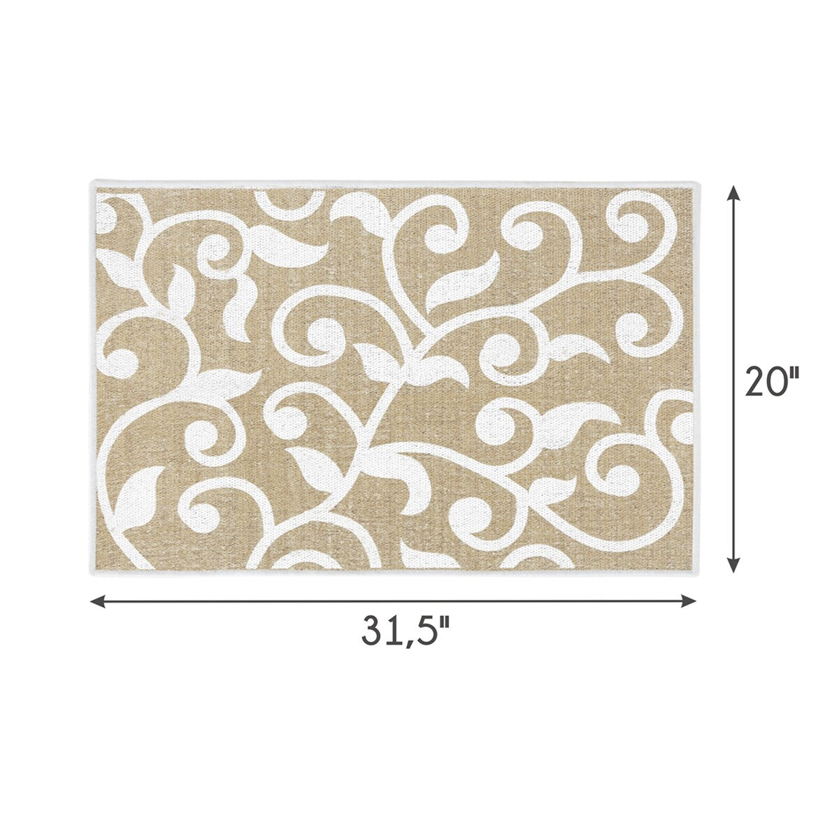 SussexHome Non-Skid Ultra-Thin Area Rugs for Laundry Room, Entryway, Bathroom and Kitchen - Washable Multipurpose Floor Mat