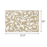 SussexHome Non-Skid Ultra-Thin Area Rugs for Laundry Room, Entryway, Bathroom and Kitchen - Washable Multipurpose Floor Mat