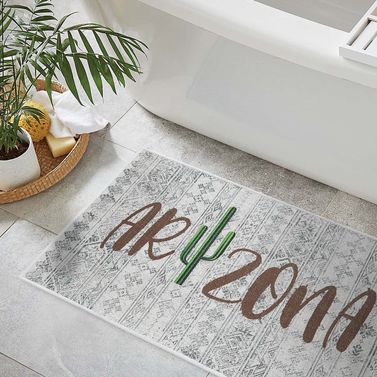 SussexHome Non-Skid Ultra-Thin Area Rugs for Laundry Room, Entryway, Bathroom and Kitchen - Washable Multipurpose Floor Mat