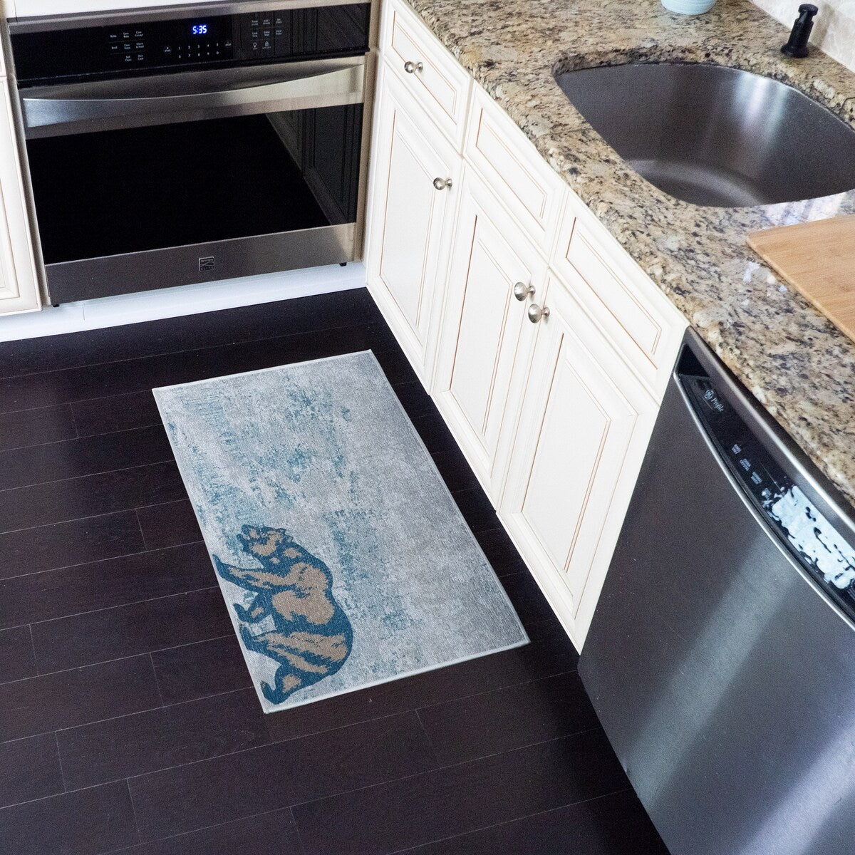 SussexHome Non-Skid Ultra-Thin Area Rugs for Laundry Room, Entryway, Bathroom and Kitchen - Washable Multipurpose Floor Mat