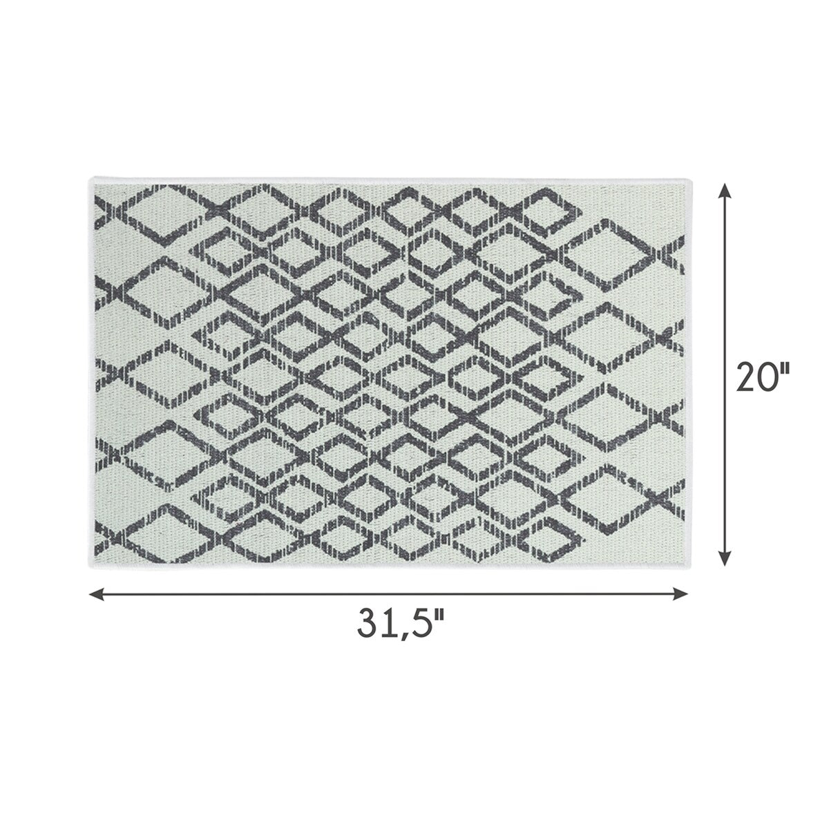 SussexHome Non-Skid Ultra-Thin Area Rugs for Laundry Room, Entryway, Bathroom and Kitchen - Washable Multipurpose Floor Mat