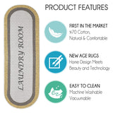 SussexHome Washable Ultra Thin Laundry Room Rug Runner - 20" x 59"