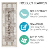 SussexHome Washable Ultra Thin Laundry Room Rug Runner - 20" x 59"