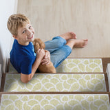 SussexHome Stone Design 9" X 28" Stair Treads - 70% Cotton Anti-Slip Carpet Strips for Indoor Stairs-with Double Adhesive Tape