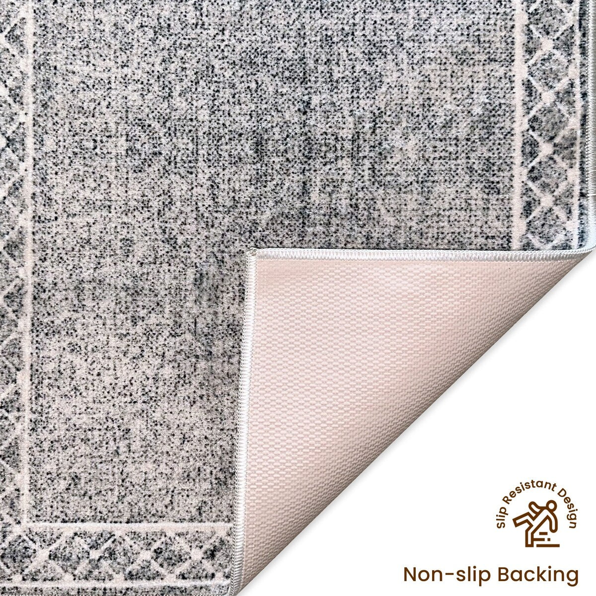 SussexHome Washable Ultra Thin Laundry Room Rug Runner - 20" x 59"