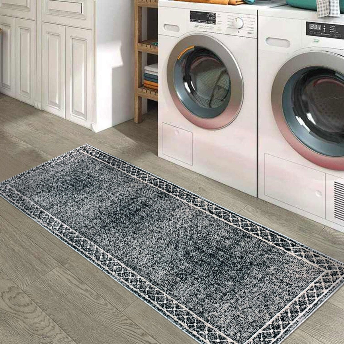 SussexHome Washable Ultra Thin Laundry Room Rug Runner - 20" x 59"