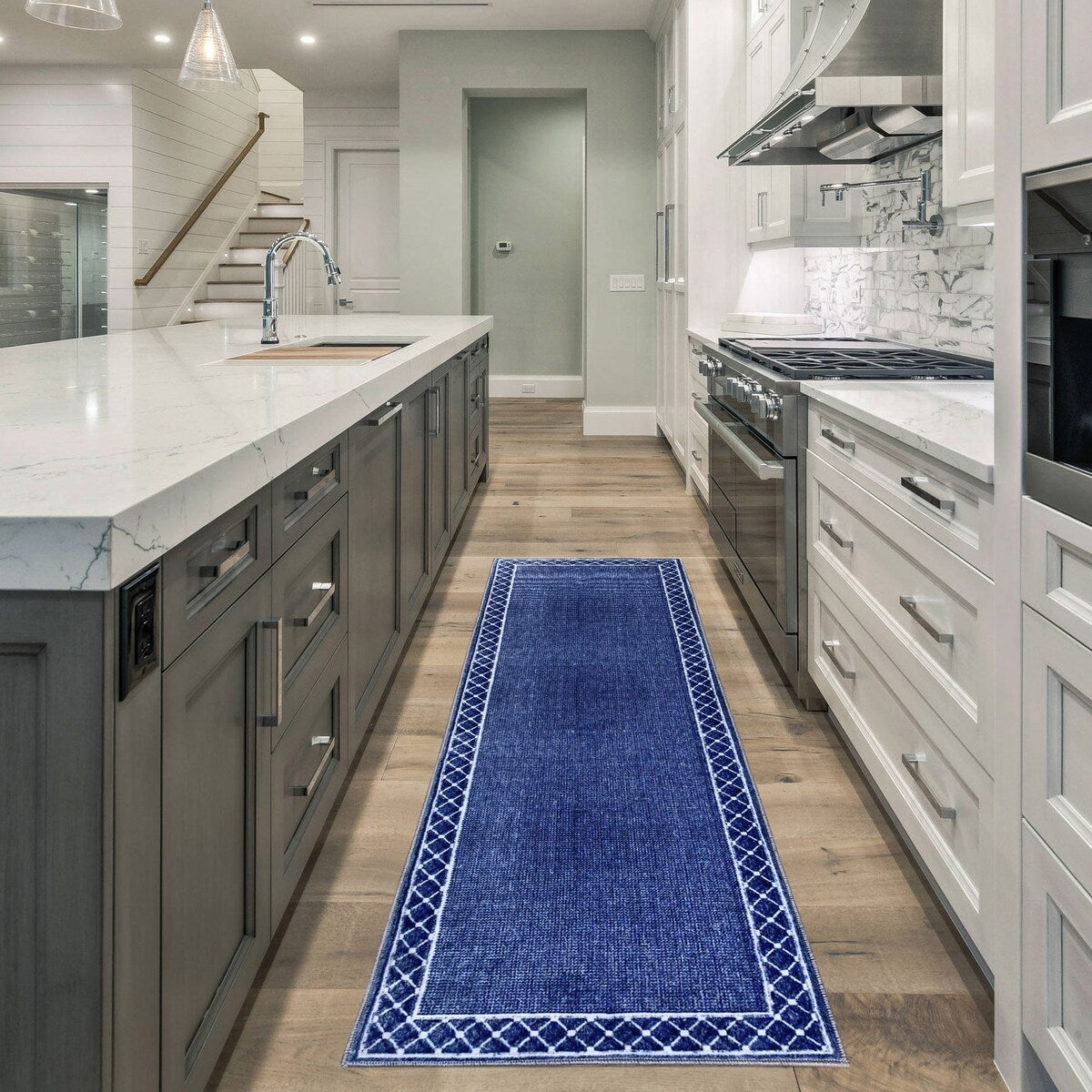 SussexHome Washable Ultra Thin Laundry Room Rug Runner - 20" x 59"