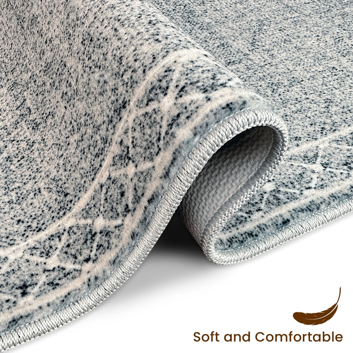 SussexHome Washable Ultra Thin Laundry Room Rug Runner - 20" x 59"