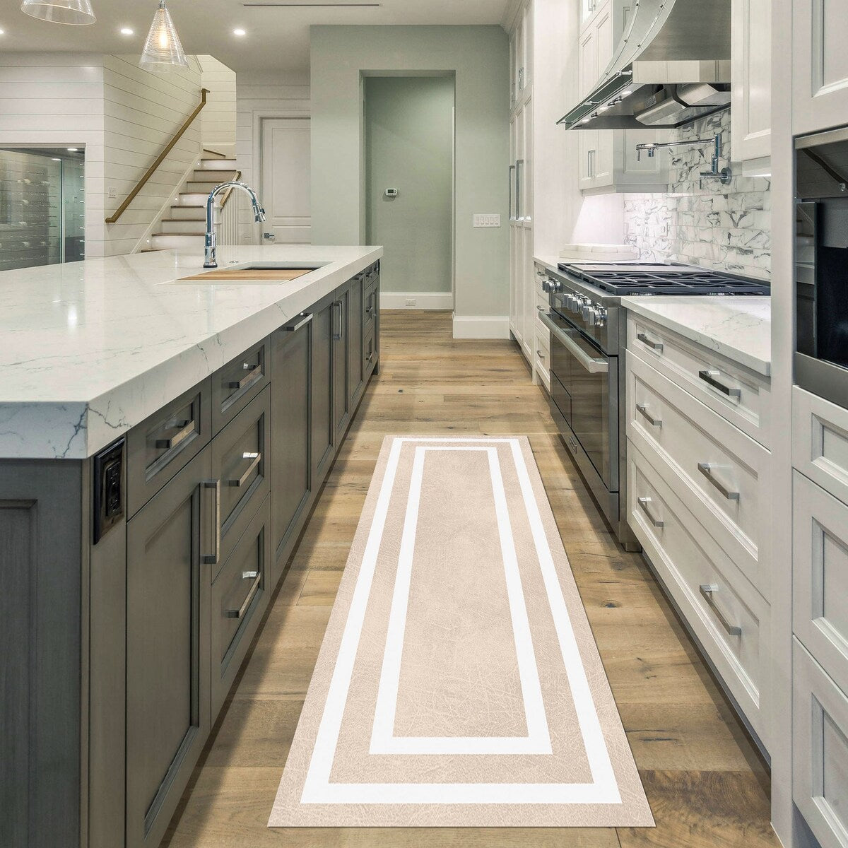 SussexHome Washable Ultra Thin Laundry Room Rug Runner - 20" x 59"